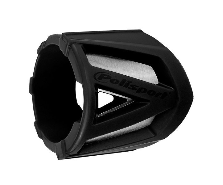 Protezione silenziatore POLISPORT - Circonferenza da 200 a 330mm - Nero