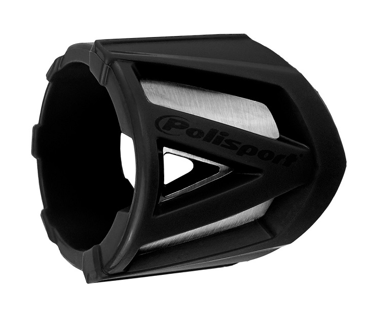 Protezione silenziatore POLISPORT - Circonferenza da 340 a 400mm - Nero
