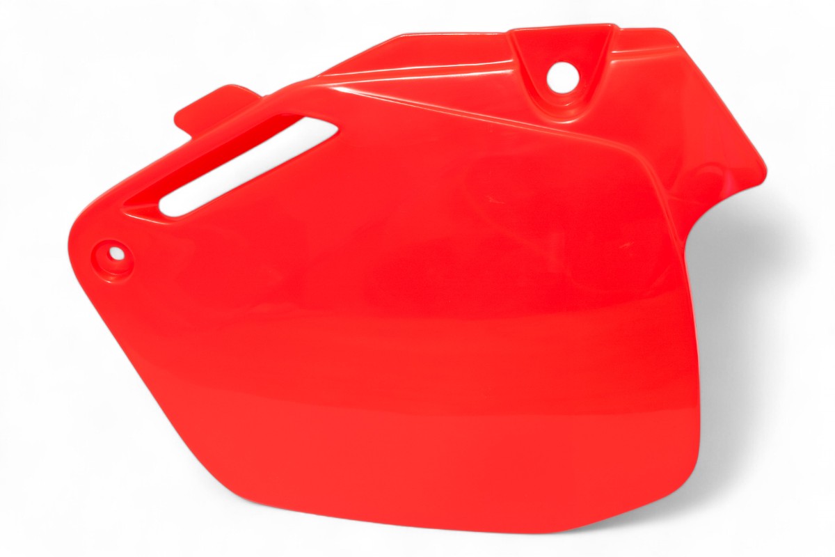 Portanumeri laterali HONDA rosso fluo