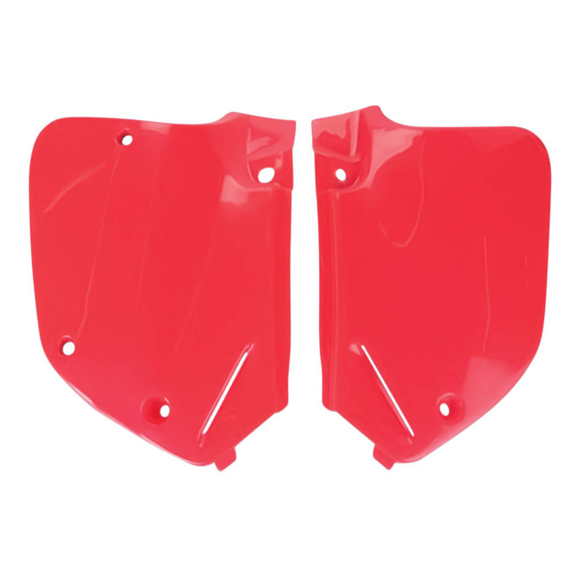 Portanumeri laterali HONDA rosso fluo