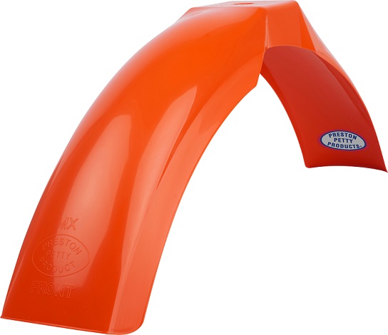 Parafango anteriore universale MX Preston Petty arancione scuro