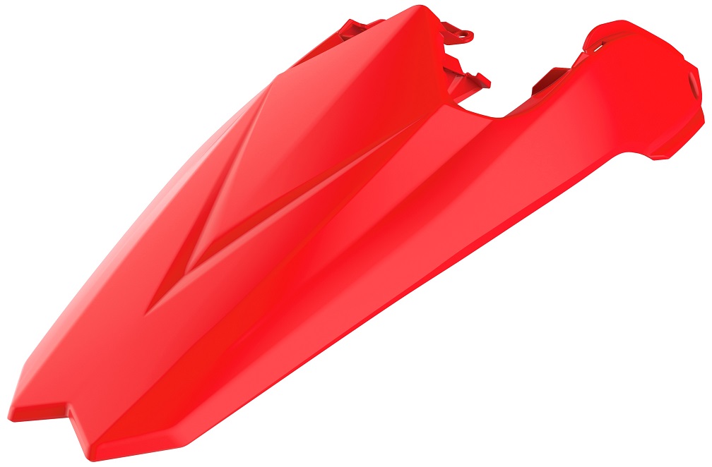 Parafango posteriore con portanumeri laterali BETA rosso