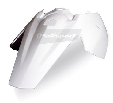 Parafango posteriore con portanumeri laterali KTM bianco