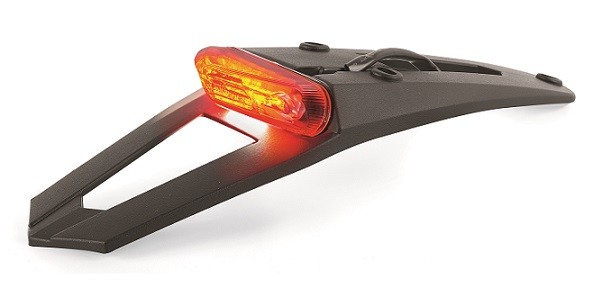 Prolunga portatarga universale POLISPORT con illuminazione targa, luce stop e posizione - Omologata ECE e DOT