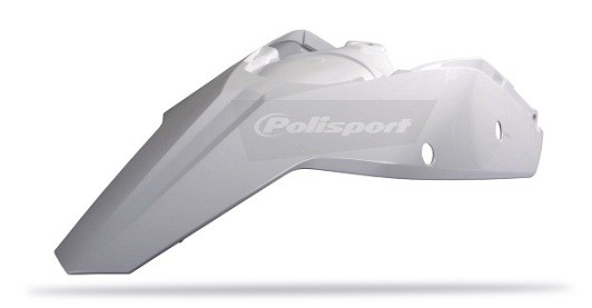 Parafango posteriore con portanumeri laterali KTM bianco