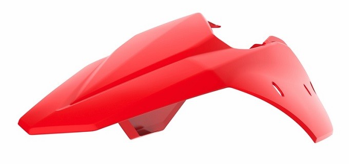 Parafango posteriore con portanumeri laterali BETA rosso