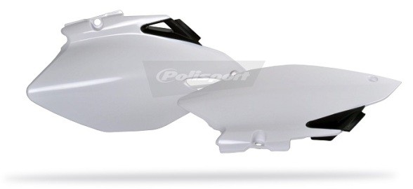 Portanumeri laterali con protezione calore YAMAHA nero/bianco