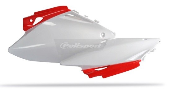 Portanumeri laterali HONDA rosso cr04/bianco