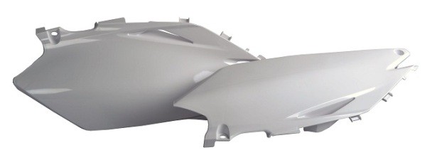 Portanumeri laterali con protezione calore HONDA bianco