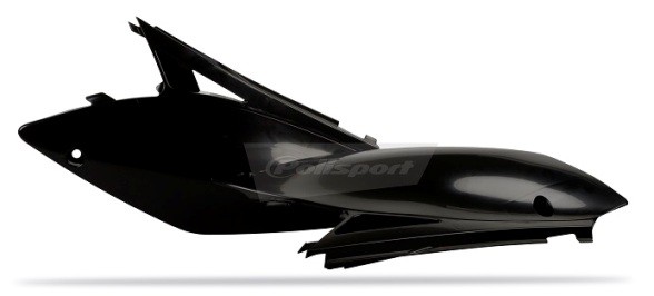 Portanumeri laterali con protezione calore KAWASAKI nero