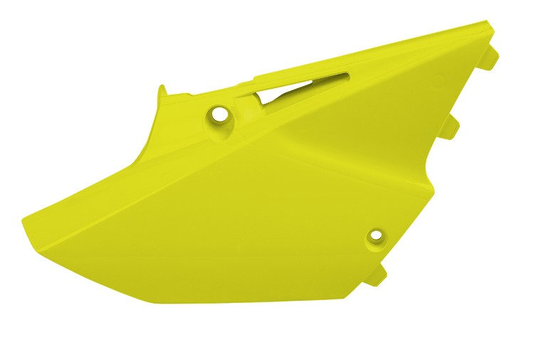 Portanumeri laterali con protezione calore YAMAHA giallo fluo
