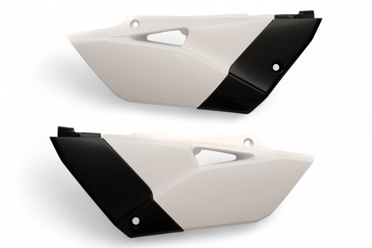 Portanumeri laterali YZ 85 bianco/nero