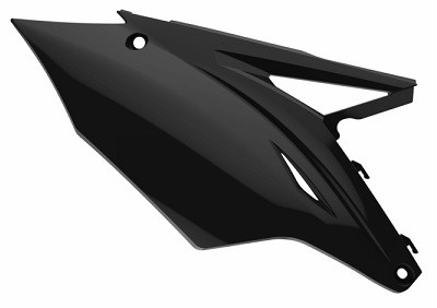 Portanumeri laterali con protezione calore KAWASAKI nero