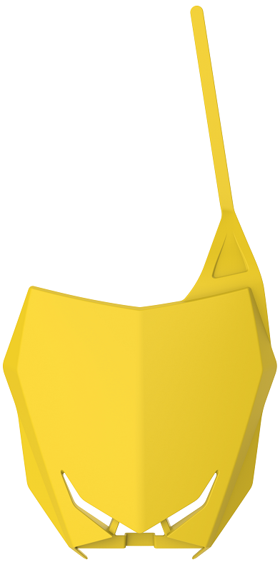 Tabella portanumero giallo rm01 per kit restyling RM