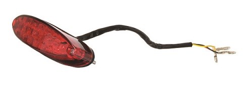 Fanalino per portatarga universale con illuminazione targa, luce stop e posizione - Led E11 12V 0,9/0,06W