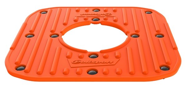 Pianale in gomma con clips di montaggio per POLISPORT Track Stand - Arancione