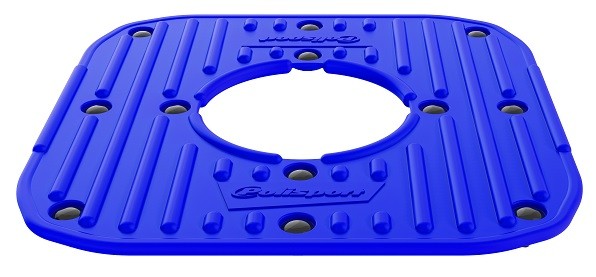 Pianale in gomma con clips di montaggio per POLISPORT Track Stand - Blu