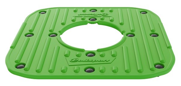 Pianale in gomma con clips di montaggio per POLISPORT Track Stand - Verde