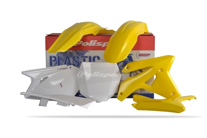 Kit plastiche SUZUKI Giallo rm01/Bianco