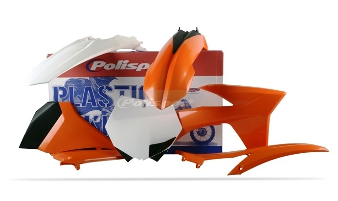 Kit plastiche KTM Arancione/Bianco