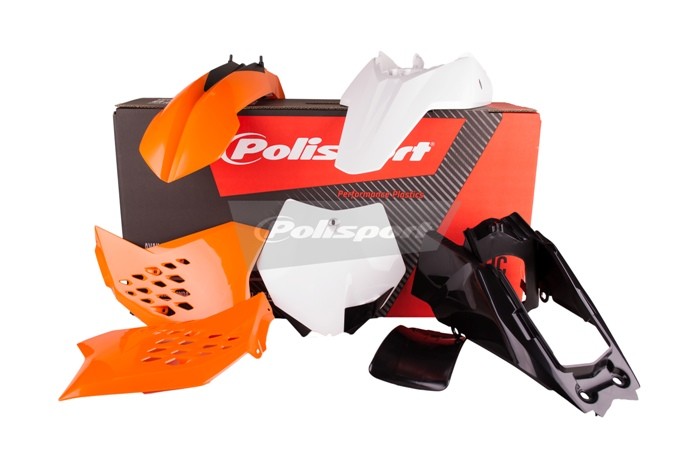Kit plastiche KTM Arancione/Bianco