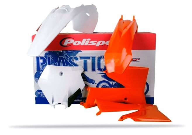 Kit plastiche KTM Arancione/Bianco