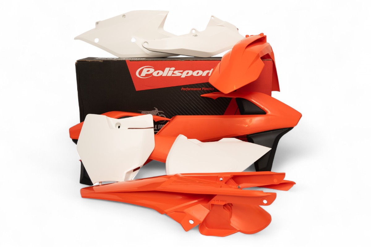 Kit plastiche KTM Arancione16/Bianco