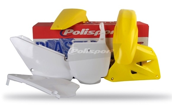 Kit plastiche SUZUKI Giallo rm01/Bianco