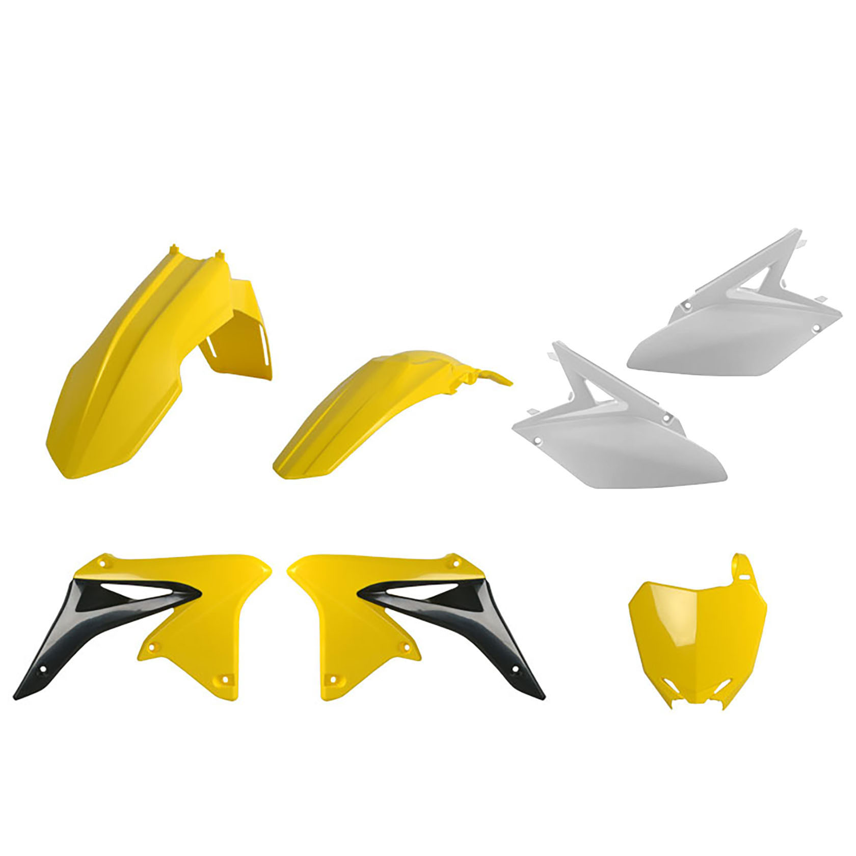 Kit plastiche SUZUKI Giallo rm01/Bianco