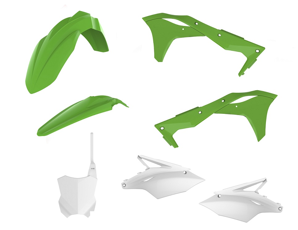 Kit plastiche KAWASAKI Verde05/Bianco