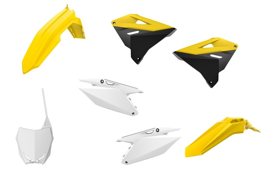 Kit plastiche restyling RM 125/250 01-12 colore OEM