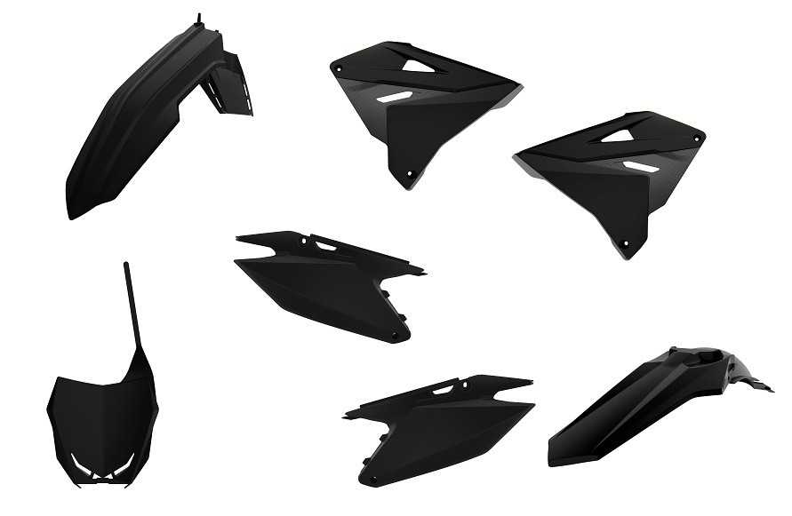 Kit plastiche restyling RM 125/250 01-12 Nero