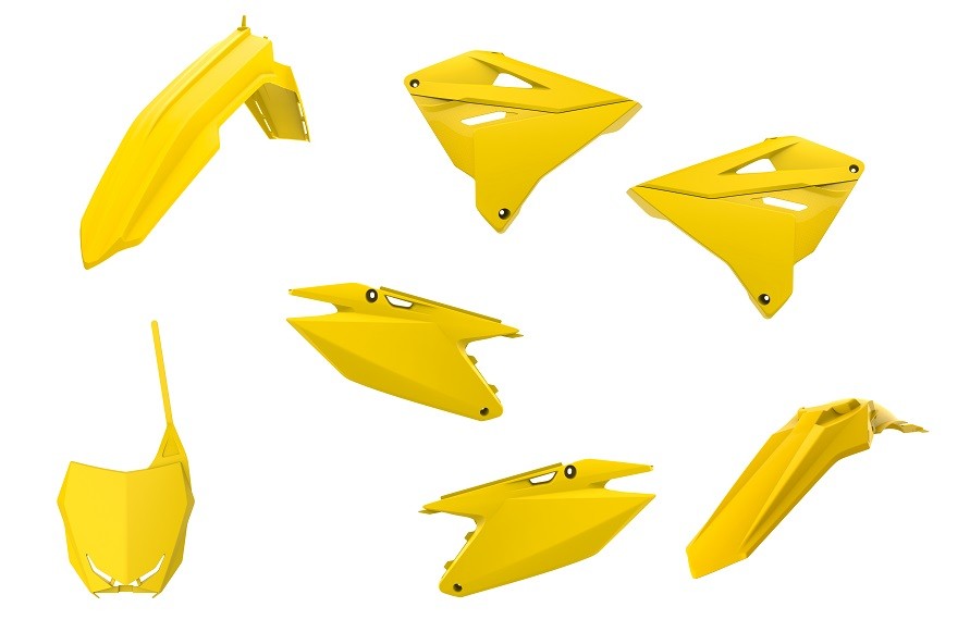 Kit plastiche restyling RM 125/250 01-12 Giallo rm01