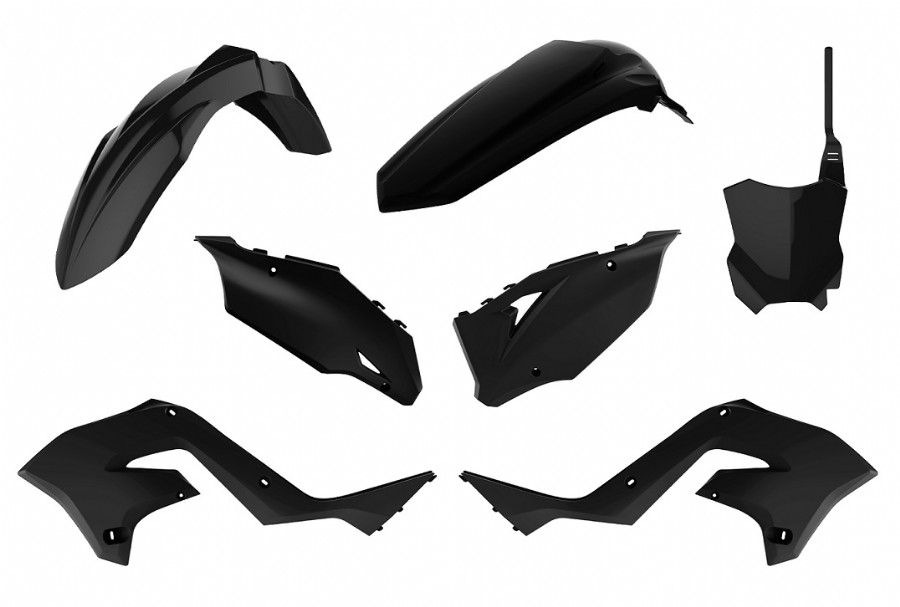 Kit plastiche restyling KX 125/250 03-08 Nero - KXF '23 STYLE