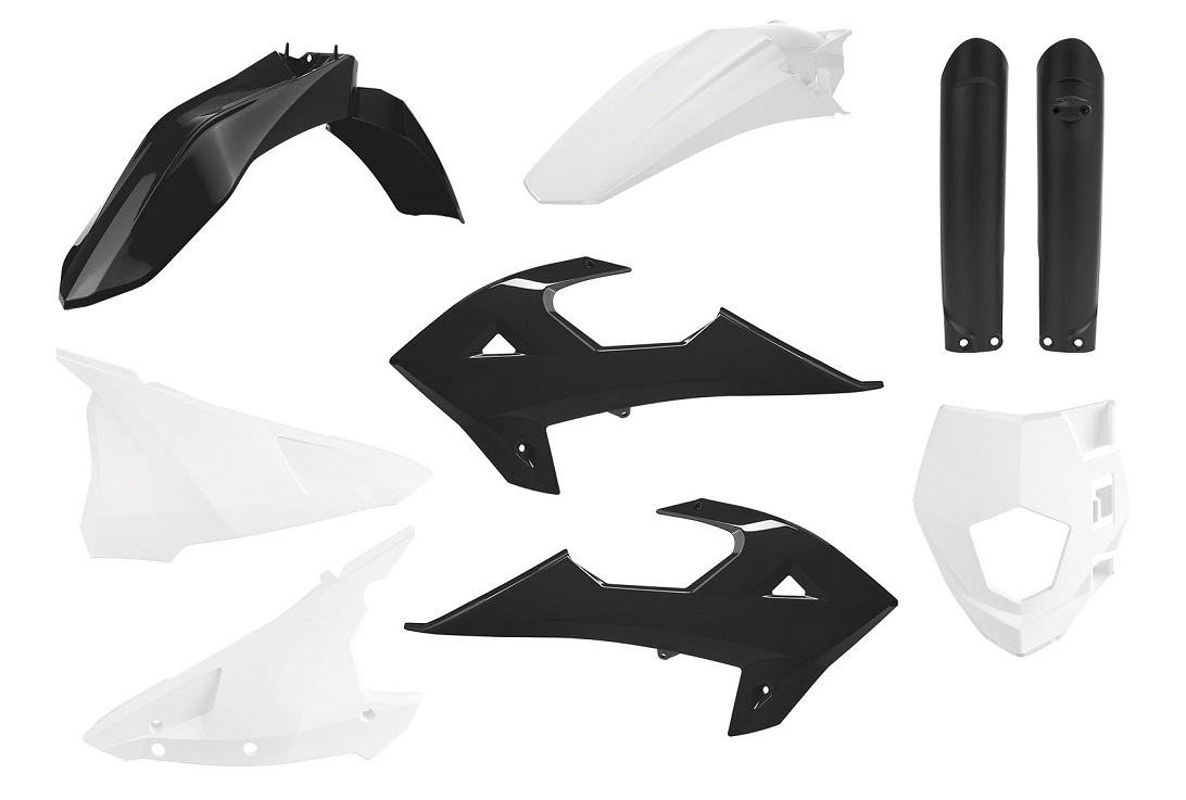 Kit plastiche GASGAS RIEJU Nero/Bianco