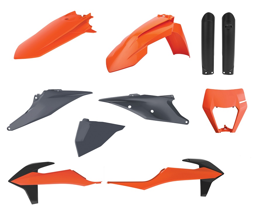 Kit plastiche KTM Arancione16/Nardo grey