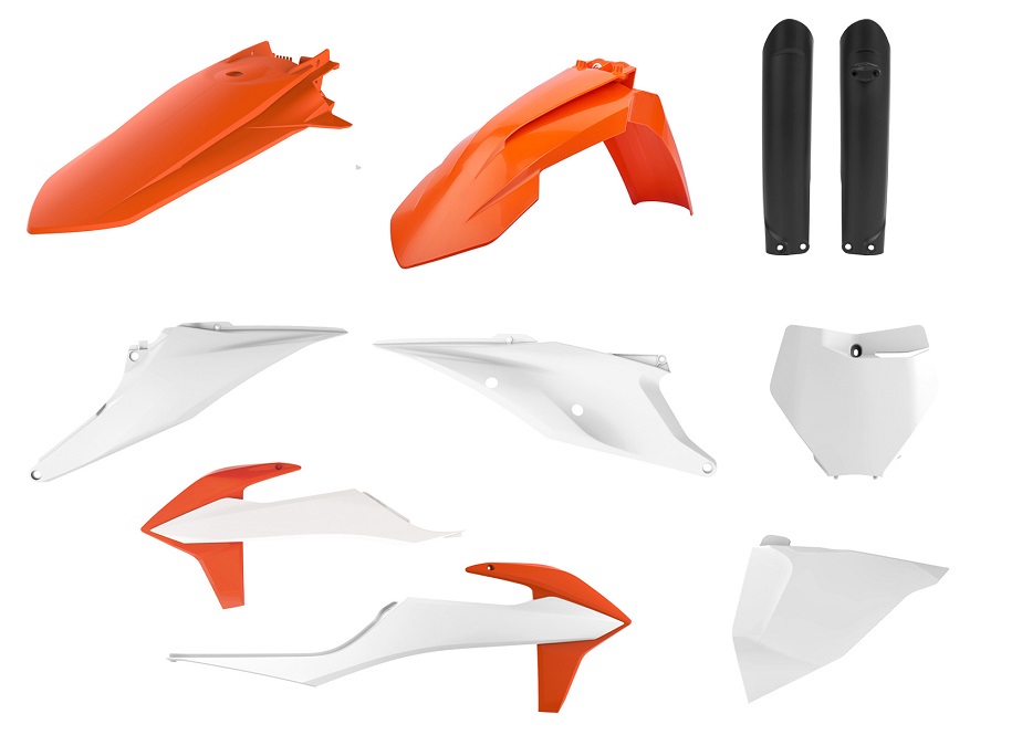 Kit plastiche KTM Arancione16/Bianco20