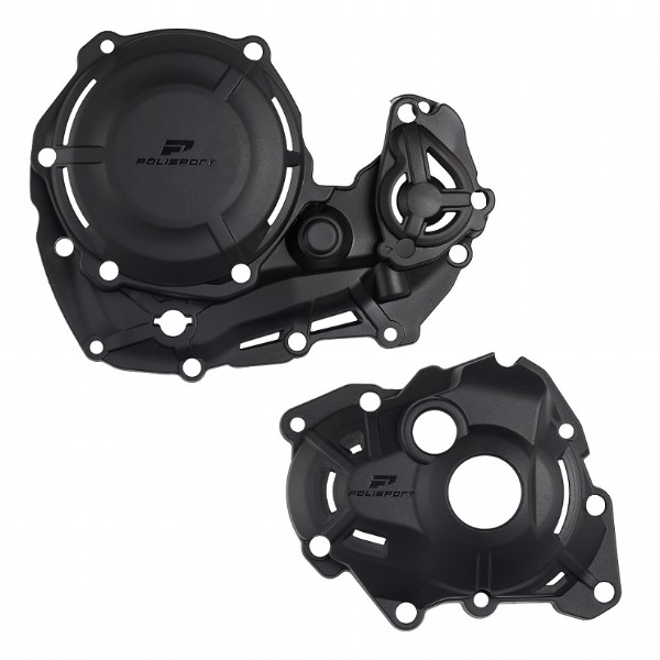 Kit protezioni coperchi motore extreme POLISPORT - YZ 450 F - Nero