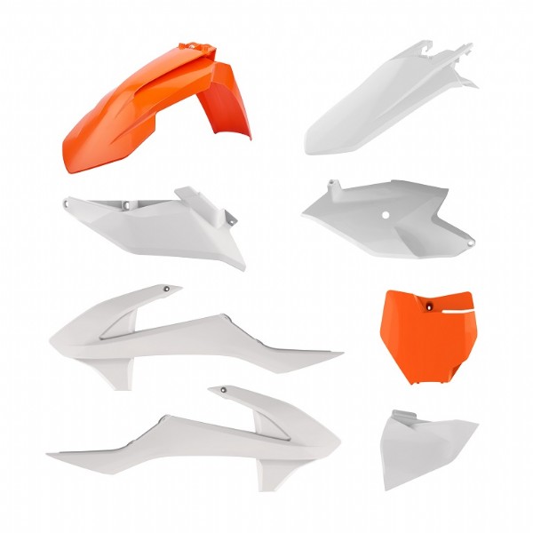 Kit plastiche KTM Arancione16/Bianco