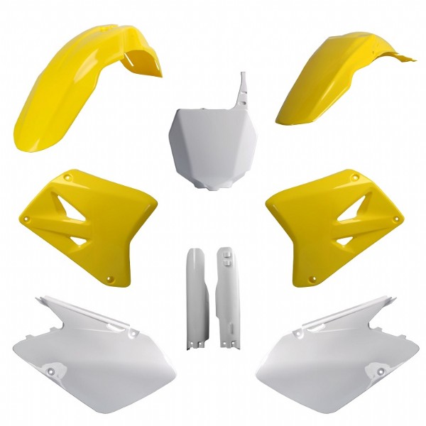 Kit plastiche SUZUKI Giallo rm01/Bianco