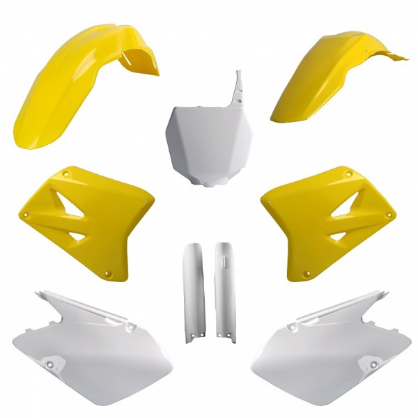 Kit plastiche SUZUKI Giallo rm01/Bianco
