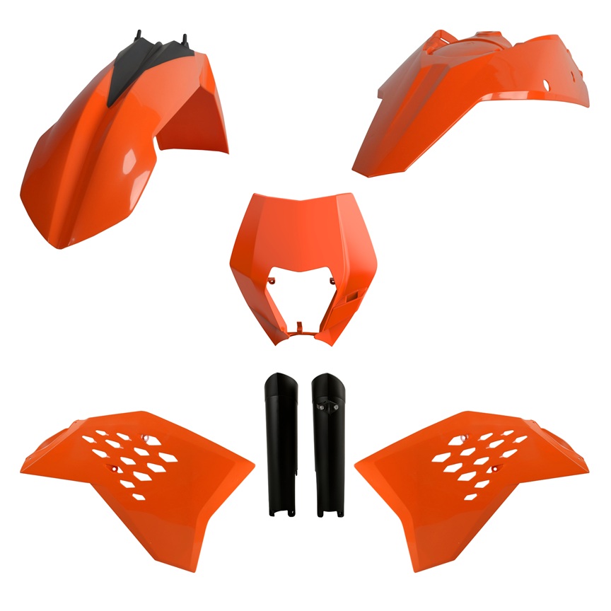 Kit plastiche KTM Arancione/Nero