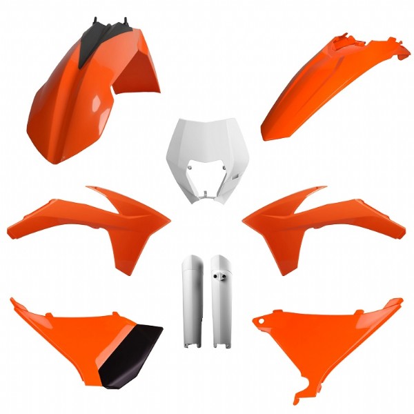 Kit plastiche KTM Arancione/Bianco