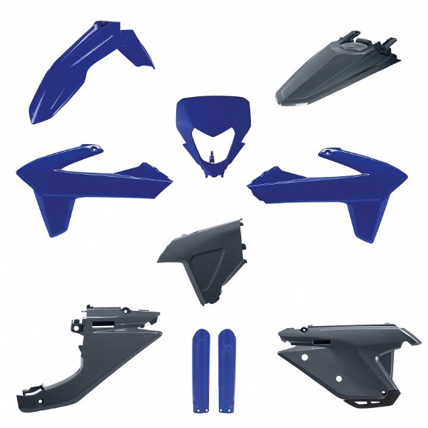 Kit plastiche SHERCO Blu/Nardo grey