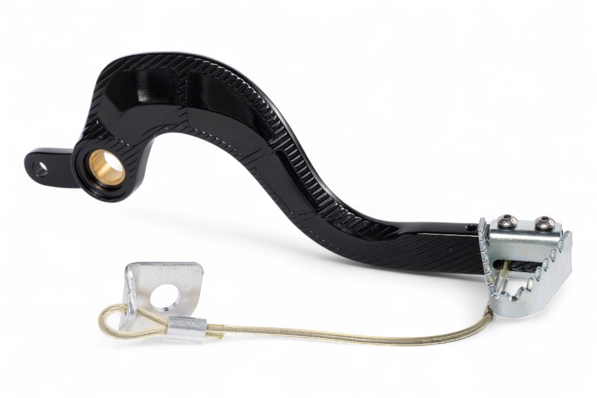 Pedale freno forgiato con puntale in acciaio RMZ 250/450 nero