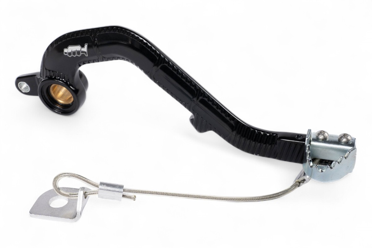Pedale freno forgiato con puntale in acciaio RM 125 03-12 nero