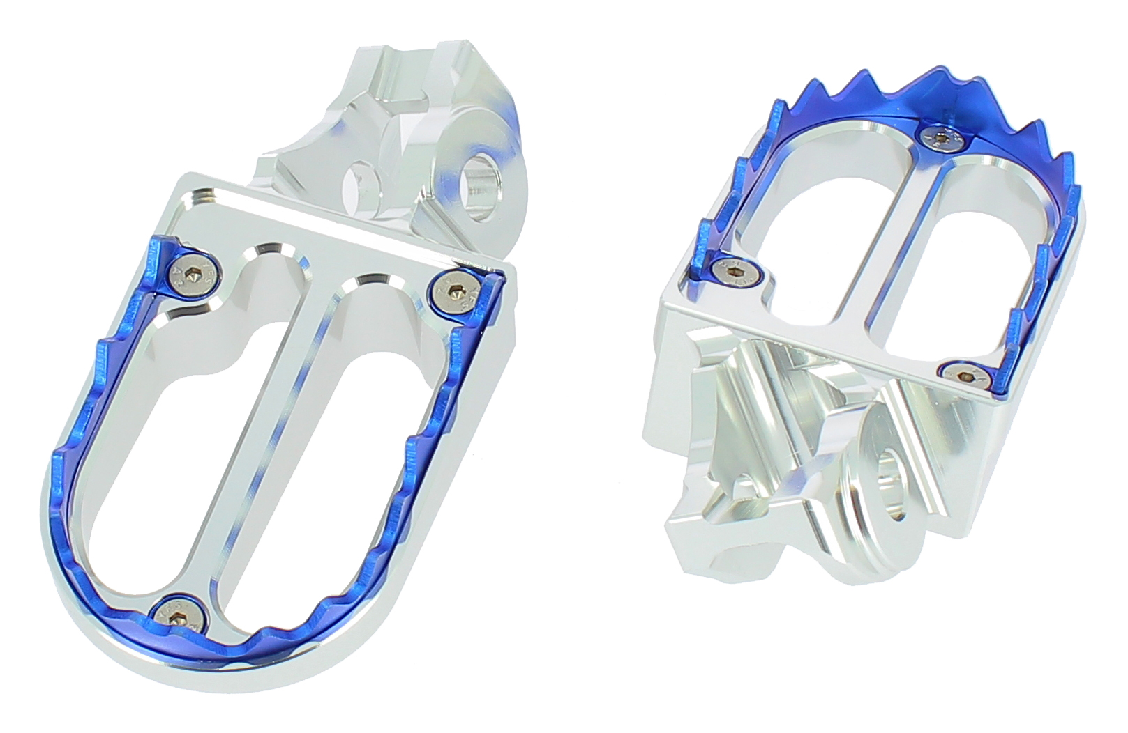 Pedane poggiapiedi in alluminio con denti in titanio - GASGAS HUSQVARNA KTM