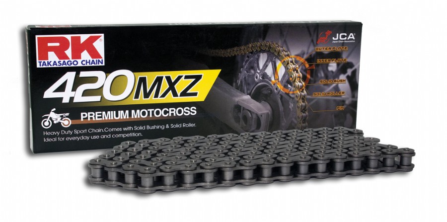 Catena RK 420 MXZ - 140 maglie - Nero