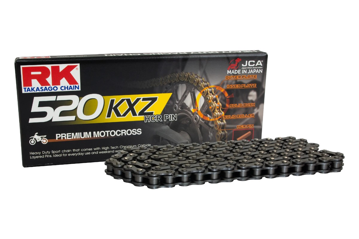 Catena RK 520 KXZ - 120 maglie - Nero