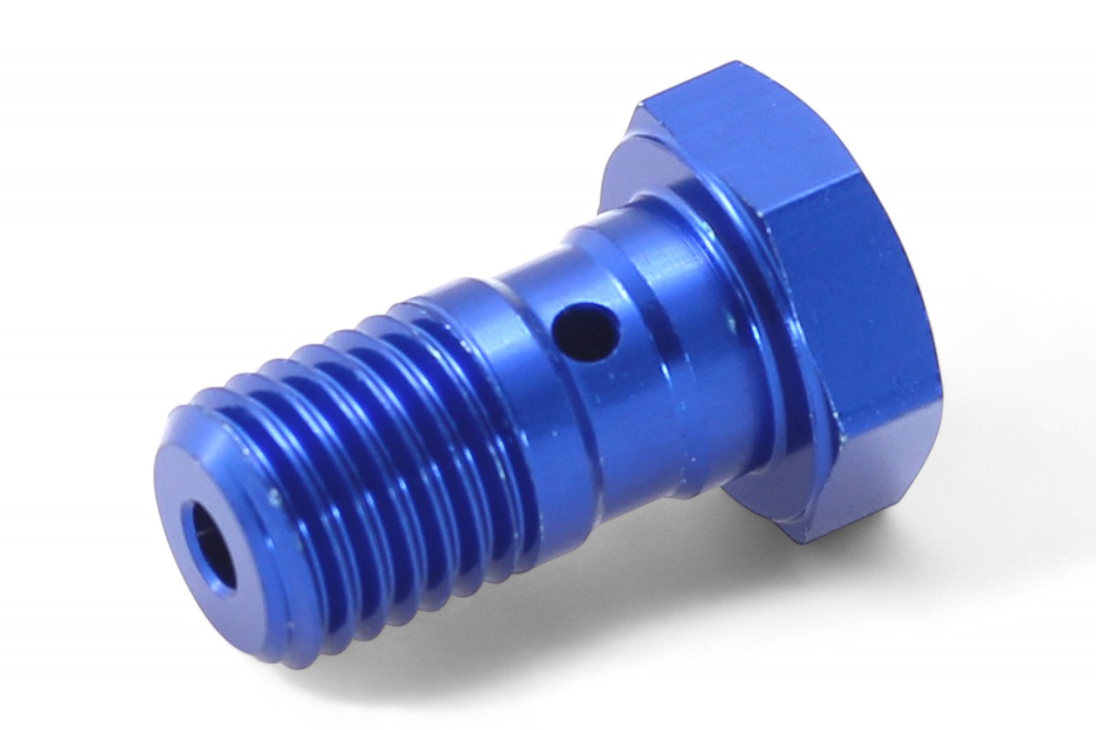 Vite corta forata M10x1,25 in lega leggera